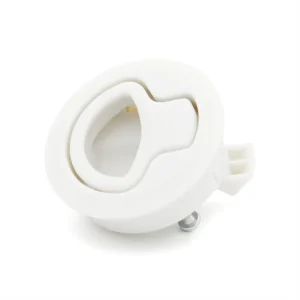 White Pull Slam Latch Marine Lock